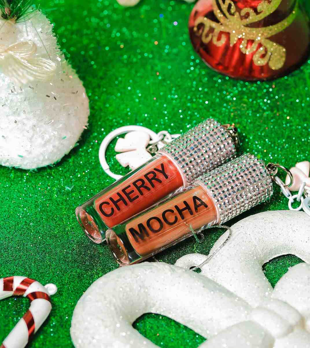 Cherry Bling + Mocha Bling