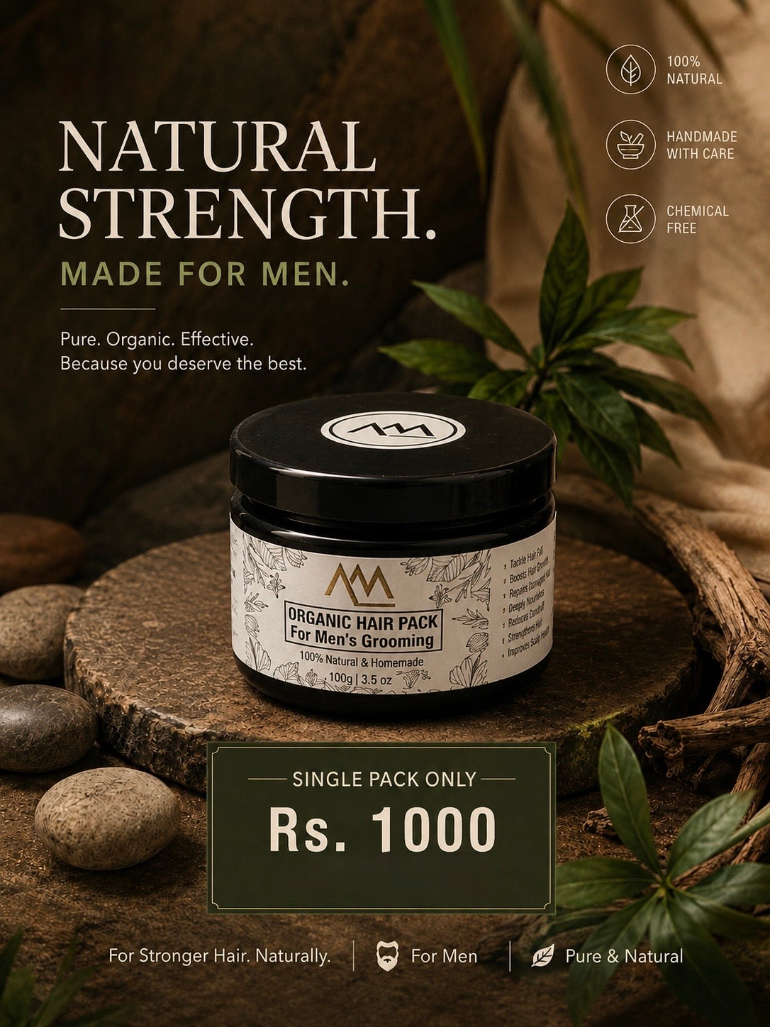 Men’s Grooming Hair Pack