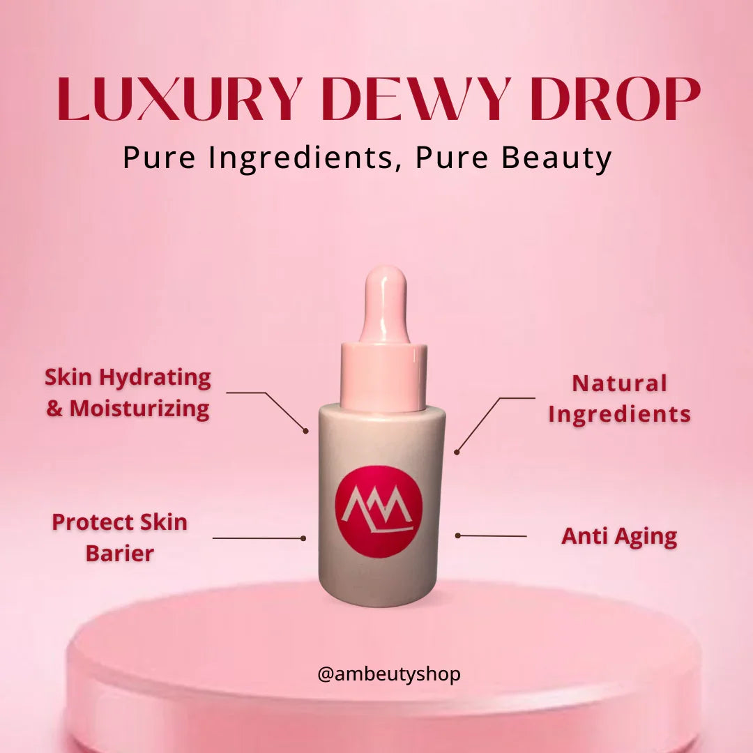 AM Beauty Luxury Dewy Drops Face Serum – Pure, Natural, and Handmade for Glowing Skin